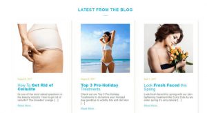The Body Clinic WordPress Blog Design