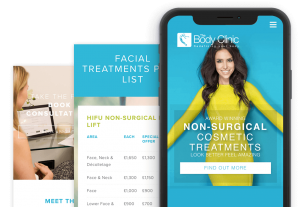 The Body Clinic Mobile Website Design