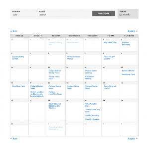 Membership Events Calendar WordPress