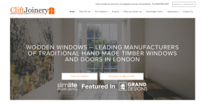 Sash Window Clift Joinery Website Design