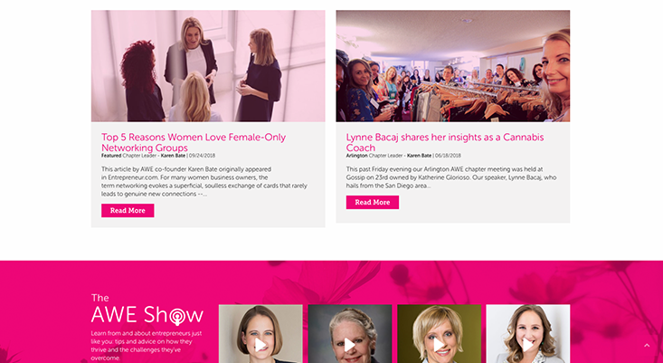 Awesome Women Membership Website Development