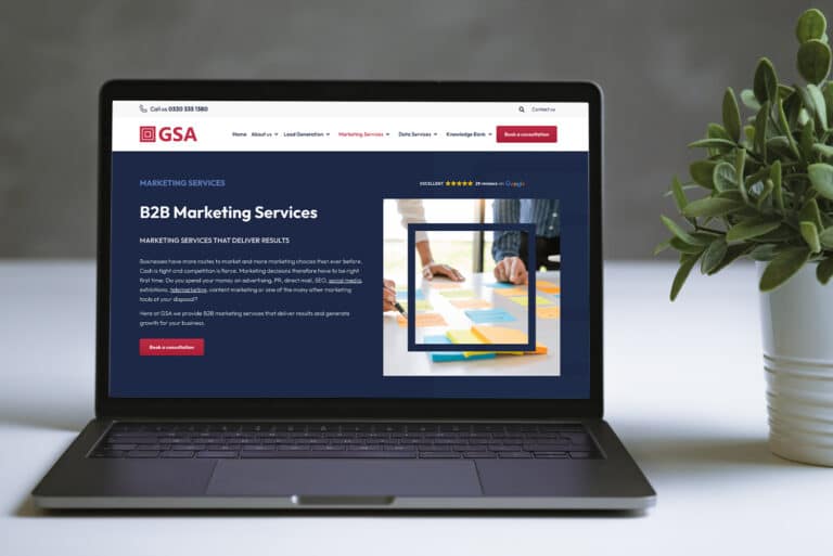 GSA Marketing Web Design by Melt Design 1