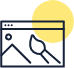 Engaging website design icon